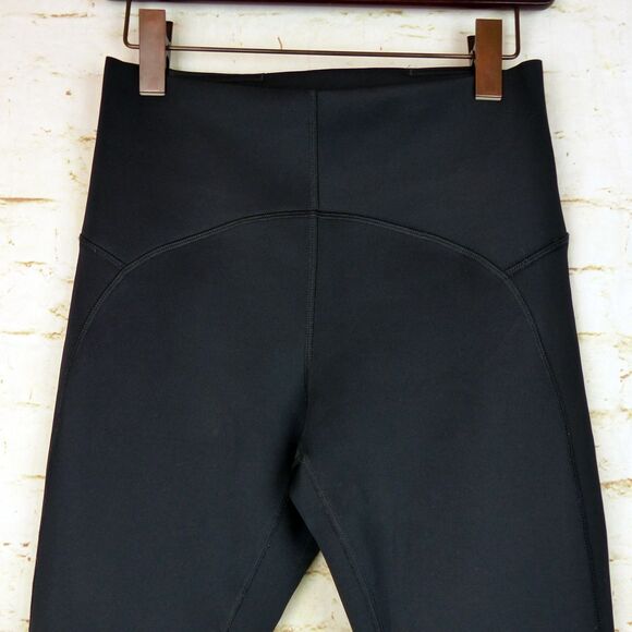Spyder Active Leggings Womens M Black High Rise Ankle Scuba Altered Crop Hem 24” - Picture 5 of 11